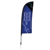 9ft Elite Blade Nylon Flag w/ Ground Spike