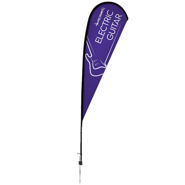 11.5ft Elite Teardrop Nylon Flag w/ Ground Spike