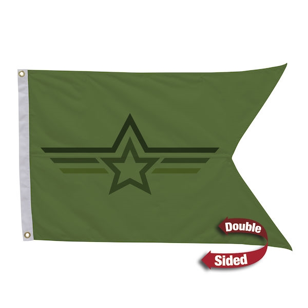 2ft x 3ft Polyester Guidon Double-Sided Flag