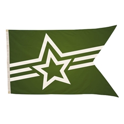 3ft x 5ft Polyester Guidon Single-Sided Flag