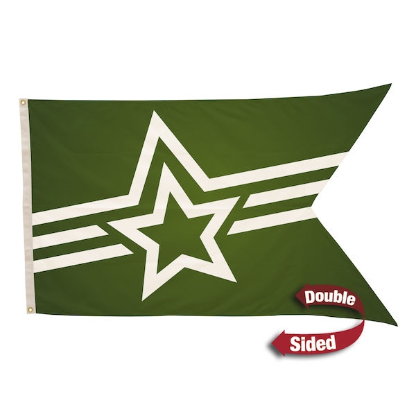 3ft x 5ft Polyester Guidon Double-Sided Flag