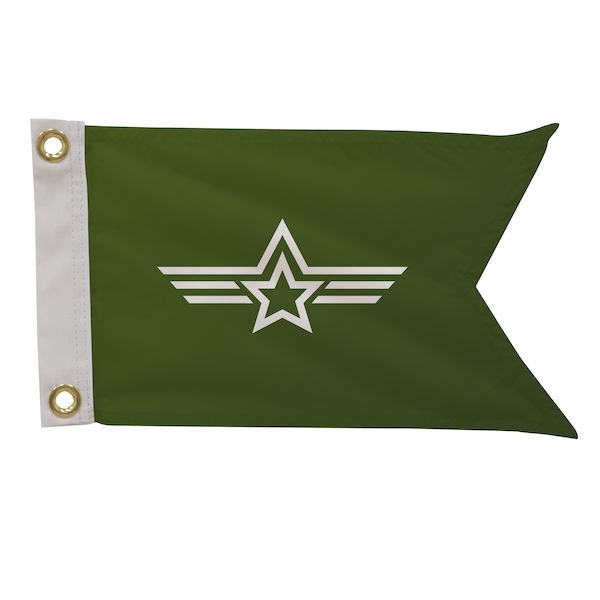 12in x 8in Polyester Guidon Single-Sided Flag