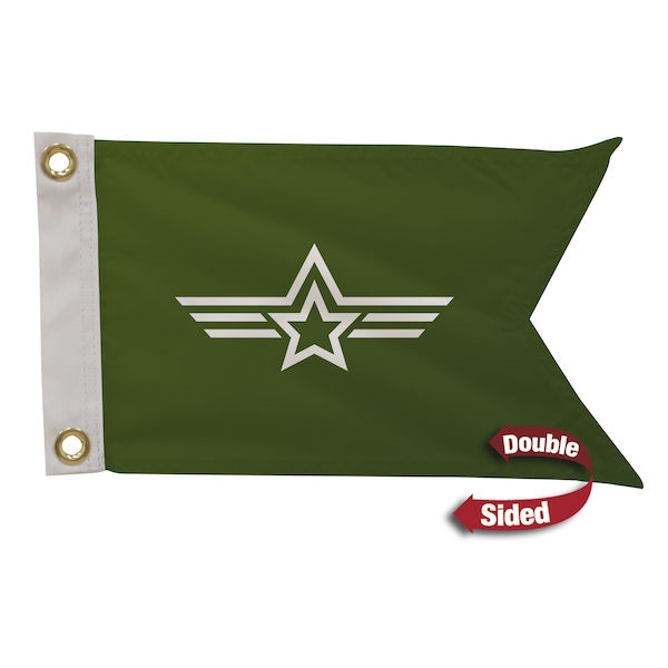 12in x 8in Polyester Guidon Double-Sided Flag