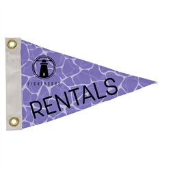 12in x 8in Polyester Pennant Single-Sided Flag