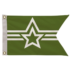 12in x 18in Polyester Guidon Single-Sided Flag