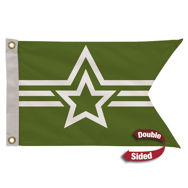 12in x 18in Polyester Guidon Double-Sided Flag