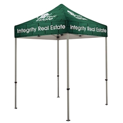Outdoor 6ft x 6ft Deluxe Tents offer heavy duty commercial-grade popup frames designed for professional use. Canopies can customized with full color printing to display your company branding. Showcase your business name with our outdoor event tents.