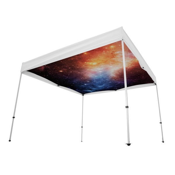 Outdoor 10ft Tents offer heavy duty commercial-grade popup frames designed for professional use. Canopies can customized with full color printing to display your company branding. Showcase your business name with our outdoor event tents.