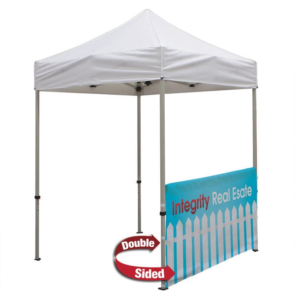 Outdoor 6ft Tents offer heavy duty commercial-grade popup frames designed for professional use. Canopies can customized with full color printing to display your company branding. Showcase your business name with our outdoor event tents.