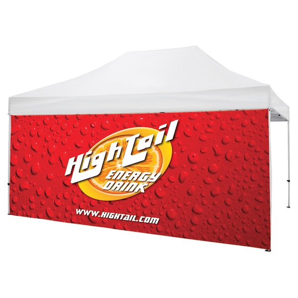 Outdoor 15ft Tents offer heavy duty commercial-grade popup frames designed for professional use. Canopies can customized with full color printing to display your company branding. Showcase your business name with our outdoor event tents.