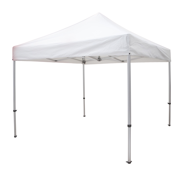 Outdoor 10ft x 10ft Elite Tents offer heavy duty commercial-grade popup frames designed for professional use. Canopies can customized with full color printing to display your company branding. Showcase your business name with our outdoor event tent