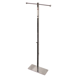 Bag Holder Chrome stand is a quick and simple way to display bags at your trade show or event and promotional giveaway bags. Our portable bag holder is lightweight, with two arms for hanging tote bags or other lightweight items