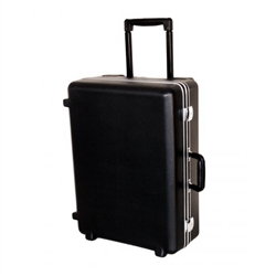 20ft x 15ft x 8ft 696 Wheeler Molded Wheeled Travel Case no Foam Filled. Ergonomically molded to provide a portable and durable solution, the 696 Wheeler case is perfect for sales people. Check as baggage, Carry on plane.