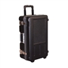 23ft x 17ft x 6.5ft 696 Wheeler Molded Wheeled Travel Case no Foam Filled. Ergonomically molded to provide a portable and durable solution, the 696 Wheeler case is perfect for sales people. Check as baggage, Carry on plane.