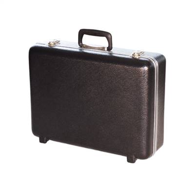 13in x 10in x 4in 636 Classic Hard Carrying Case w/ Reinforced Frame Foam Filled is a molded hard carrying case that is lightweight and durable.  Its clean look makes it ideal for showing your products off. Molded-in bumper feet