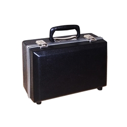 12.5in x 11.5in x 4in 606 Secure Molded Hard Carrying Case. Light-Weight Instrument Case, Molded polyethylene construction, Aluminum tongue-and-groove frame, Carrying handle, Plated catches, locks, & hinges, Plastic bumper feet, Custom interiors available