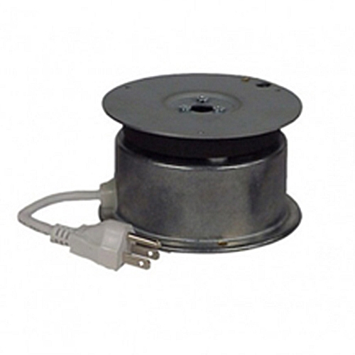 The IR-20 is ideal for rotating small loads with ease. Used as a display turntable or inside small rotating signs, this tiny but durable unit will put motion on your side. Each unit comes with a grounded 5ft power cord - just plug it in and away it goes.