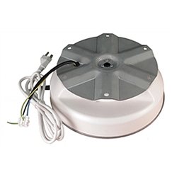 IR-50 Display Turntable Rotating Wires low profile turntable is rated to turn 50 lbs with a larger 9 inch diameter turntable plate. Features include a 6-foot power cord and a safety clutch to prevent damage to the motor when turning motion is obstructed.