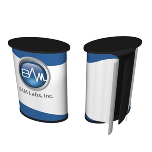 SOLO Standard Podium Complete Wrap Graphic Only will dress your SOLO Standard Podium for success! SOLO Counter is a portable sales counter, a registration desk, a sampling station, a display case, a light box, a literature display, a demonstration booth