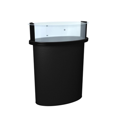 This SOLO Mini Glass Counter Trade Show Counter with Header serves perfectly as a showcase and protection for your trade show or retail products.  The header is perfect for your logo or company message.  Add the fluorescent light to bring more attention