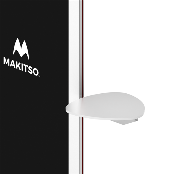 Triangle Shelf for Makitso Blade Digital Kiosks. Discover the Makitso Blade digital signage kiosk with optional touch screen display solutions and create a lasting impression in the mind of your audience through personal interactive experiences.