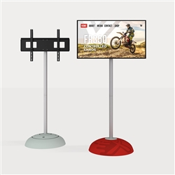 WaveLine MonitorStand with VESA Universal Monitor Mount. For Trade Shows, Events Presentations and Showrooms. Add video and attract more attention with the WaveLineÂ® MonitorStand. Our portable monitor holder can hold up to 55â€ TV or 44 lbs.