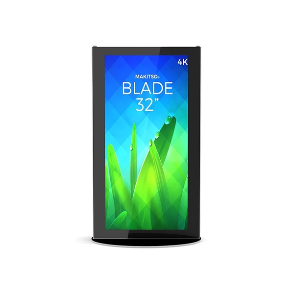 32in Makitso Mini Blade Black Digital Signage Screen Displays MINB32 Vertical Mode eliminate the need for printing new banners and will provide a strong and elegant presence at your trade show, retail or corporate locations as well as high traffic areas s