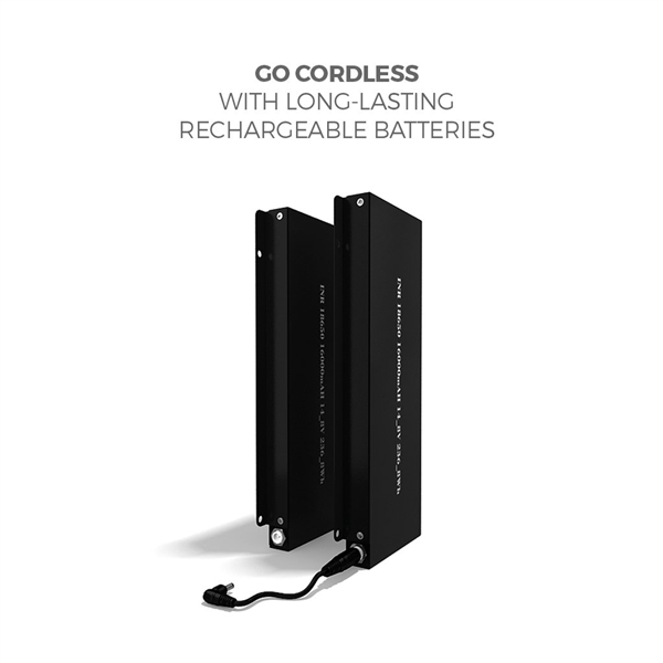 Makitso Concierge Rechargeable Battery. The front face the Makitso Concierge is protected with a 5mm thick tempered safety glass which can be printed on the reverse side with vibrant color.