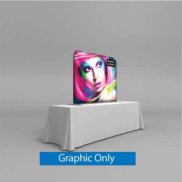 5ft Wavelight Table Top LED Backlit Display | Graphic Only