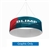 12ft x 32in MAKITSO Blimp Tube Hanging Fabric Banner Single Sided Print Only. It is easy for trade show booths to get lost in the crowd. Create excitement and make your booth more visible by displaying our custom Ceiling Hanging Banner Displays