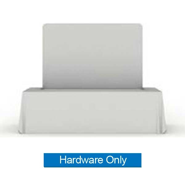 8ft x 5ft Flat Waveline Media Tabletop Display | Backwall Hardware Only