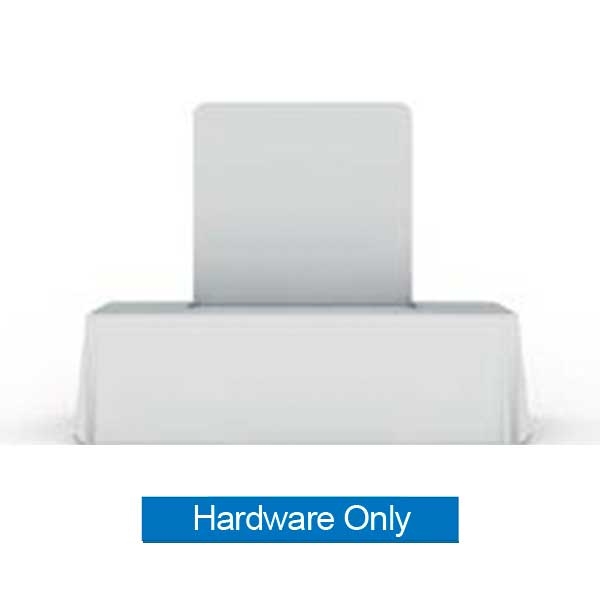 6ft x 5ft Flat Waveline Media Tabletop Display | Backwall Hardware Only