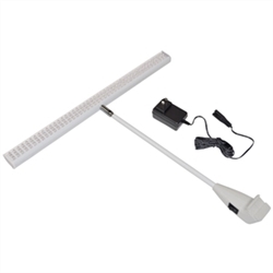 LED Energy Efficient Light with C-clamp is energy efficient and powerful with a convenient on-off switch, 270 degree adjustable head for EZ Tube Tension Fabric Displays, Waveline Tension Fabric Displays, Wave Tube Tension Fabric Displays