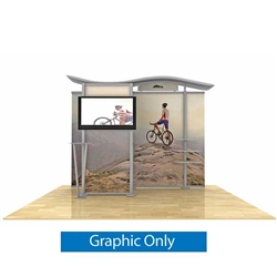 10ft Wave Top Timberline Display with Closet | Graphic Only