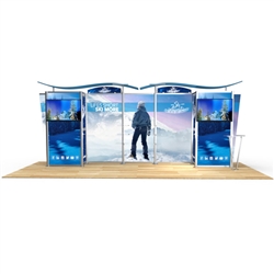20ft Wave Top Timberline Display with Two Closets
