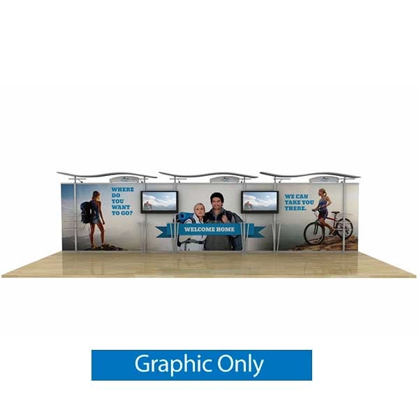 30ft Timberline Wave Top Display | Graphic Only