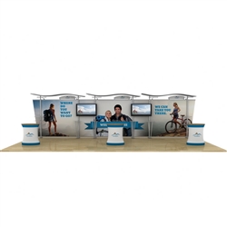 30ft Timberline Wave Top Display with Counters