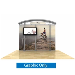 10ft Arch Top Timberline Display with Monitor | Graphic Only