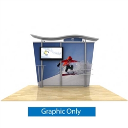 10ft Wave Top Timberline Display with Monitor | Graphic Only