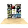 8ft x 90in 3D Snap Tension Fabric Display Layout 1 with Square Hard Case is unique product offering for Trade Show. The Xpressions series offers many of the features the exhibitors look for in a high quality trade show pop up background displays