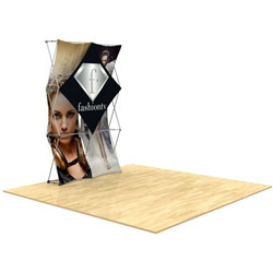 60in x 90in 3D Snap 2x3 Layout 1 Fabric Display Kit is unique product offering for Trade Showor event. The Xpressions series offers many of the features the exhibitors look for in a high quality trade show popup background displays.