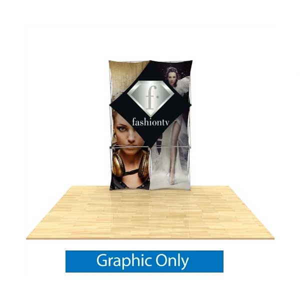 60inw x 90inh 3D Snap 2x3 Layout 1 Fabric Display Kit | Graphic Only