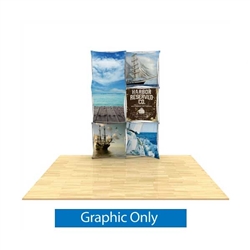 60inw x 90inh 3D Snap 2x3 Layout 2 Fabric Display Kit | Graphic Only