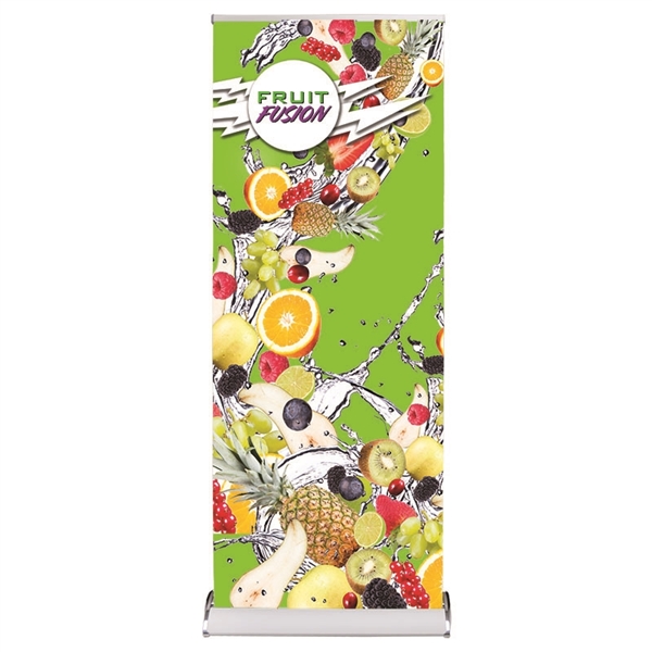 3ft x 8ft Raindrop Fabric Retractable Banner Stand