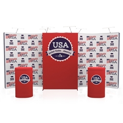 10ft x 8ft SEG Popup Display (Graphic Only). Stand out at your next trade show or event with an LED backlit display with custom printed fabric graphics.