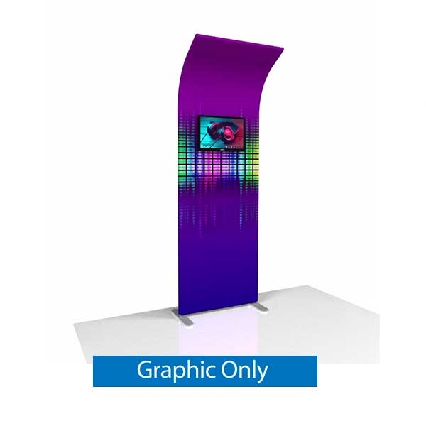 3ft x 8ft Wave Tube Modular Panel - A6 | Double-Sided Graphic Only