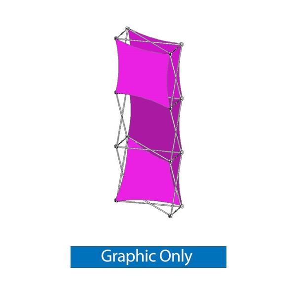 3ft (1x3) Xpressions SNAP B Trade Show Display Graphic Only. Create a stunning 3-dimensional display in a Snap! Twelve frames, two planes for integrated graphics, and infinite configurations, offer a playground to create dramatic effects.