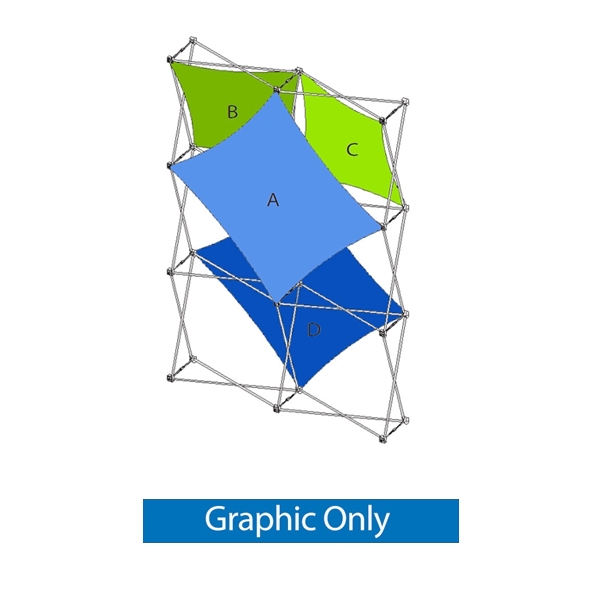 5ft (2x3) Xpressions SNAP C Trade Show Display Graphic Only. Twelve frames, two planes for integrated graphics, and infinite configurations, offer a playground to create dramatic effects with endless design