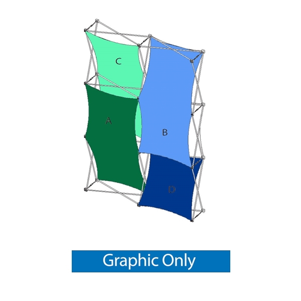 5ft (2x3) Xpressions SNAP D Trade Show Display Graphic Only. Twelve frames, two planes for integrated graphics, and infinite configurations, offer a playground to create dramatic effects with endless design