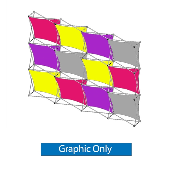 10ft (4x3) Xpressions SNAP G Trade Show Display - Replacement Graphic Only. The Xpressions series offers many of the features the exhibitors look for in a high quality display including versatility